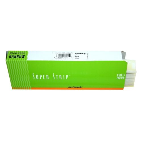 White 11" Narrow Powis Parker Fastback Speed Strips - N108S