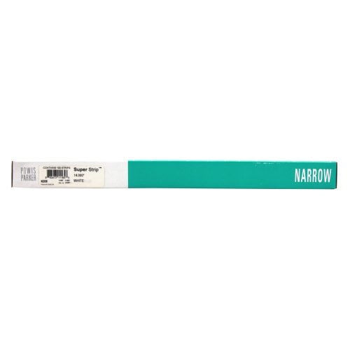 White 14" Narrow Powis Parker Fastback Super Strips - N208