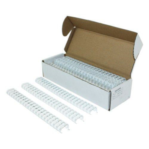 White 2:1 Pitch Twin Loop Wire