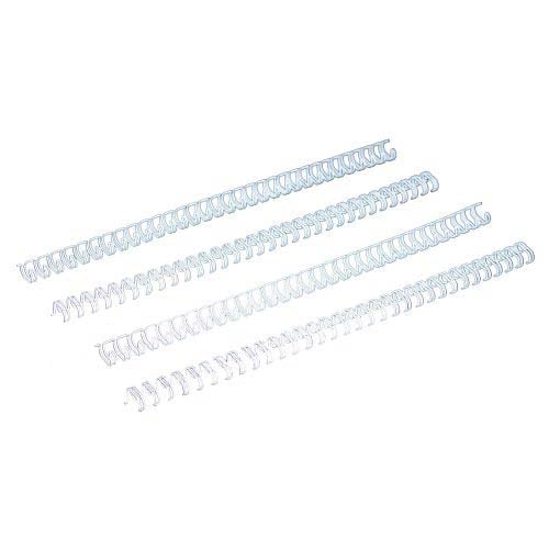 White 5/16" 3:1 Pitch Twin Loop Wire - 100pk