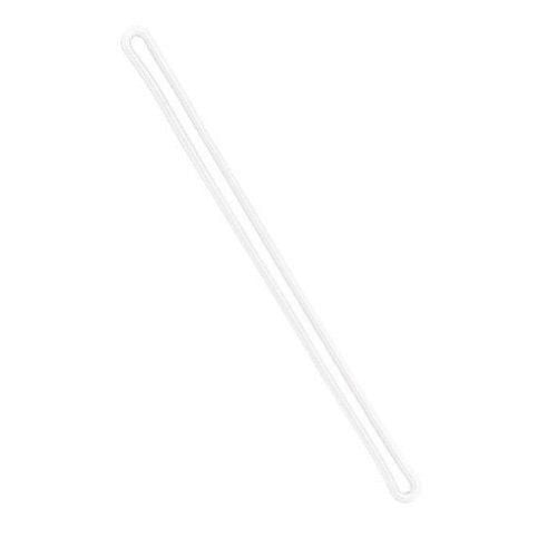 White 6" Plastic Luggage Loops - 100pk