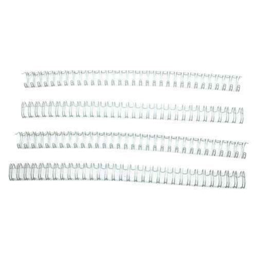 White 7/16" 3:1 Pitch Twin Loop Wire - 100pk
