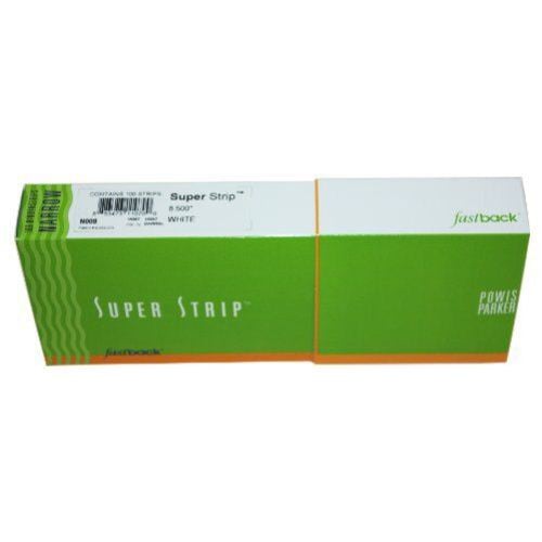 White 8.5" Narrow Powis Parker Fastback Super Strips - N008