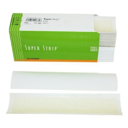 White 8.5" Wide Powis Parker Fastback Super Strips (300/Case) - 56WFB85WHT - Clearance Sale
