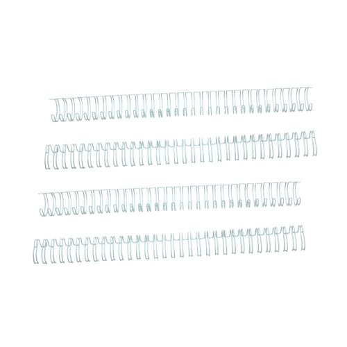 White 9/16" 3:1 Pitch Twin Loop Wire - 100pk