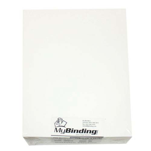 White A4 Size Regency Leatherette Vinyl Covers - 100pk
