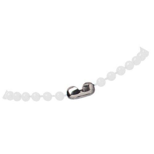 White Colored Plastic 38" Beaded Neck Chains - 100pk