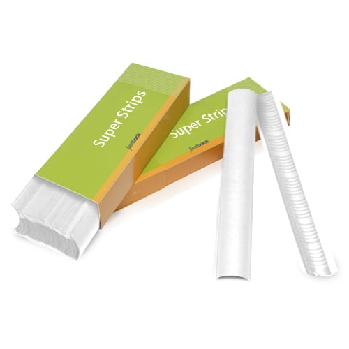 White 11" Medium Powis Parker Fastback Super Strips (400/Case) - 56MFBWHITE