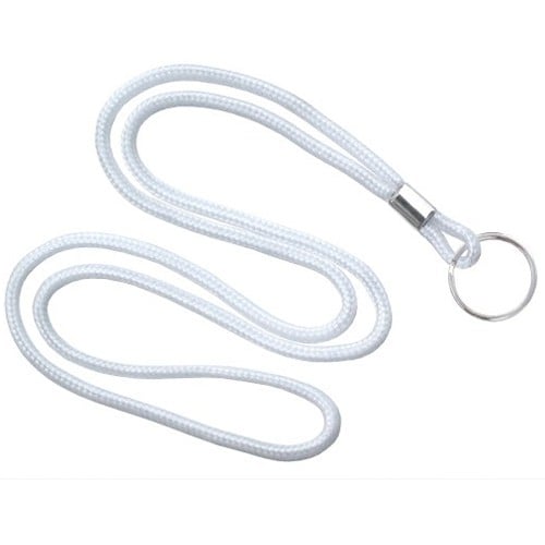 Round Cord Lanyard with Ring - 1/8" - 100pk