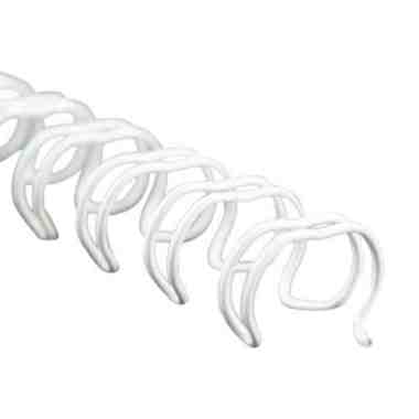 White Spiral-O 19 Loop Wire Binding Combs - 100pk