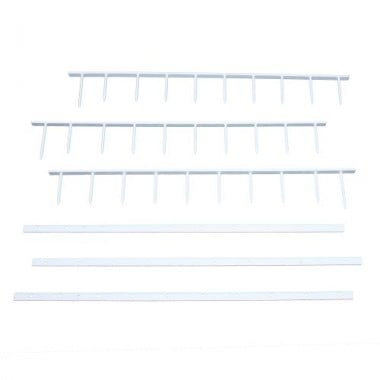 GBC White 11" x 1" 10 Pin SureBind Strips - 100pk