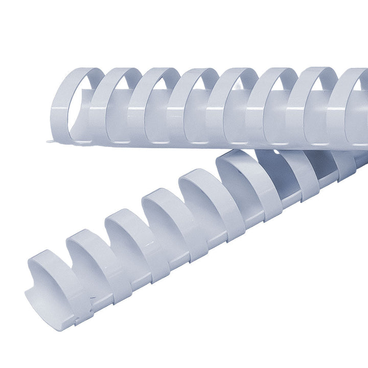 1-1/4" White Plastic Binding Combs - 50pk