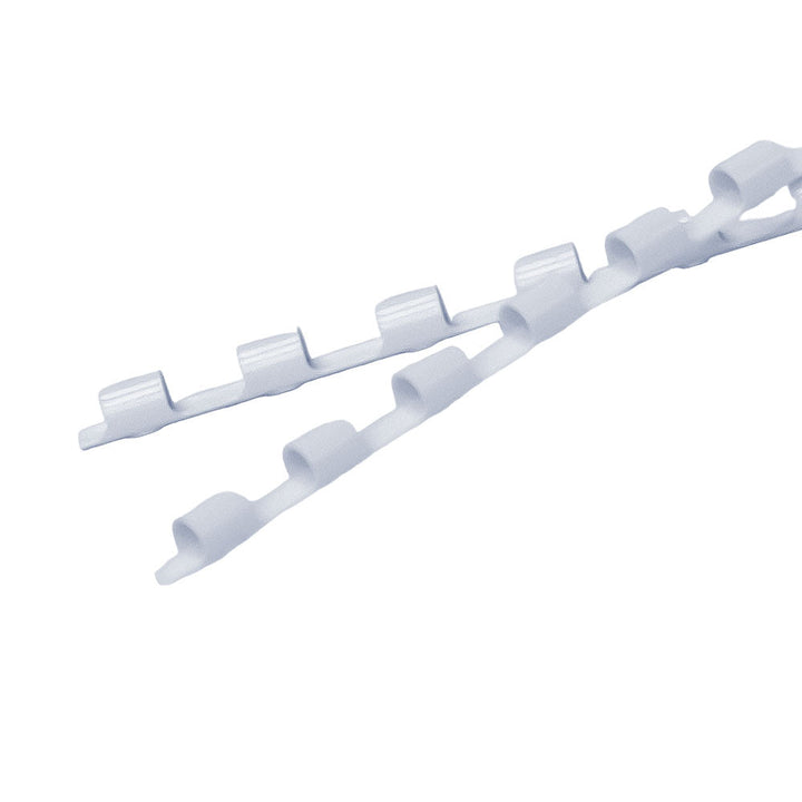 3/8" White Plastic Binding Combs - 100pk
