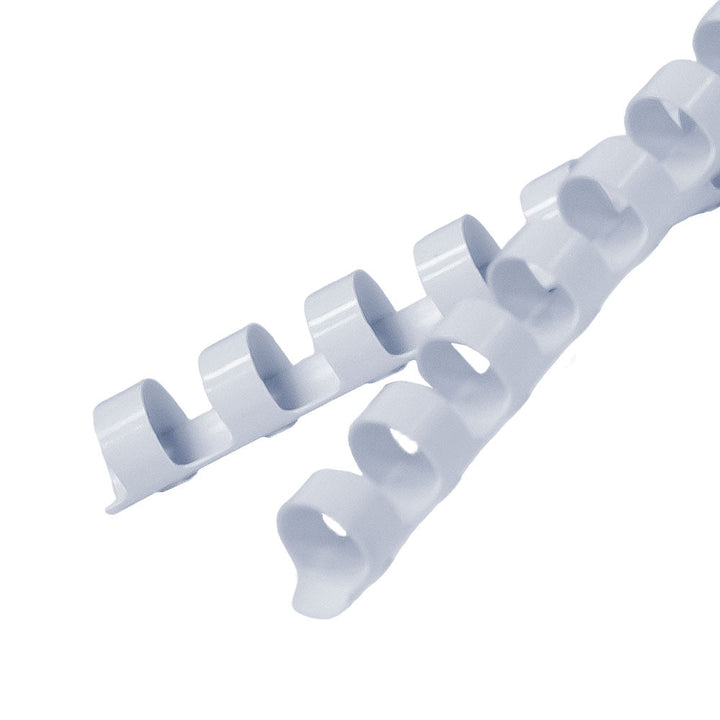 7/16" White Plastic Binding Combs - 100pk