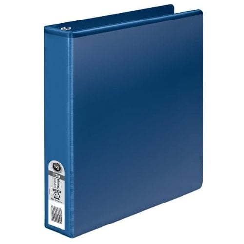 Wilson Jones 1-1/2" Blue Basic Round Ring View Binders 12pk - W362-34BLPP