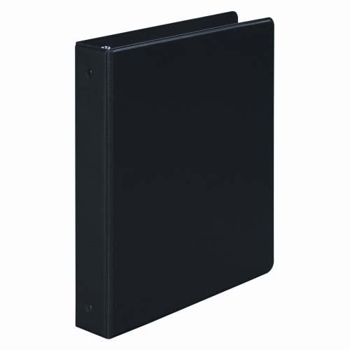 Wilson Jones 1-1/2" Black Basic Opaque Round Ring Binders 12pk - W368-34NBPP
