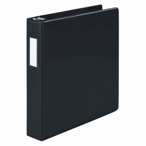 Wilson Jones 1-1/2" Black Heavy Duty Opaque Round Binders - 12pk