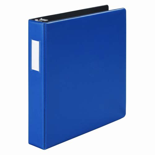 Wilson Jones 1-1/2" Blue Heavy Duty Opaque Round Binders - 12pk