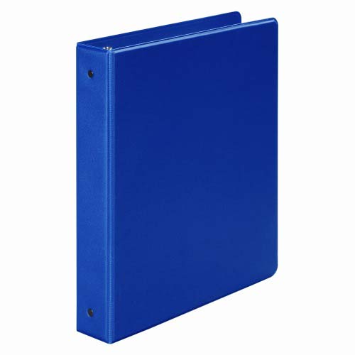 Wilson Jones 1-1/2" Dark Blue Basic Opaque Round Ring Binder 12pk - W368-34NBLPP1