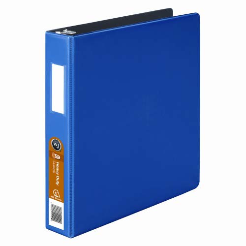 Wilson Jones 1-1/2" Dark Blue Heavy Duty Opaque D-Ring Binders 12pk - W384-34BLPP