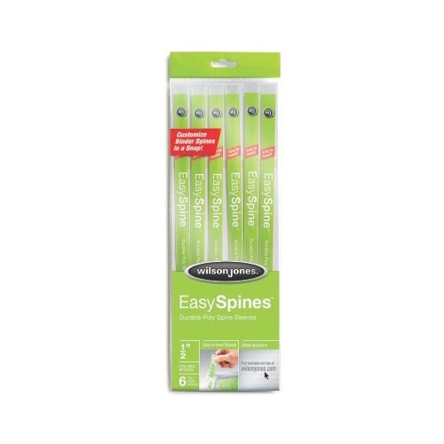Wilson Jones 1-1/2" EasySpines for Binders 6pk - W35514