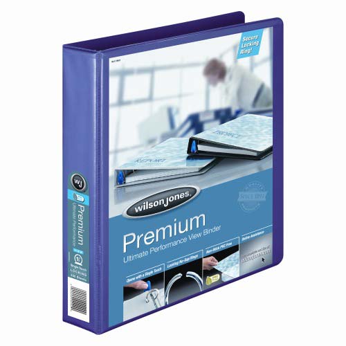 Wilson Jones 1-1/2" Eggplant Premium Single-Touch Binder 6pk - W87925PP