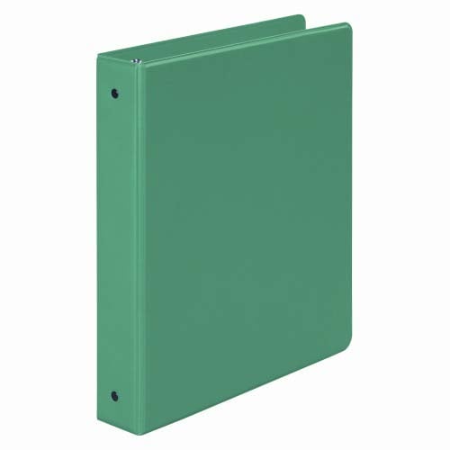 Wilson Jones 1-1/2" Green Basic Opaque Round Ring Binders - 12pk