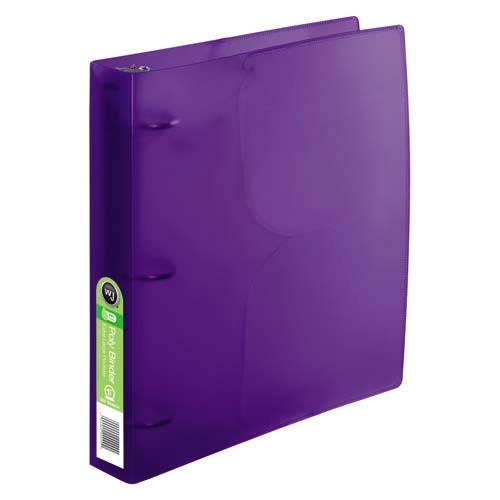 Wilson Jones 1-1/2" Purple Translucent Poly Binders - 10pk