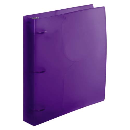 Wilson Jones 1-1/2" Purple Translucent Poly Binders - 10pk
