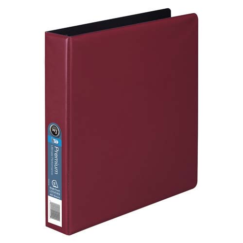 Wilson Jones 1-1/2" Red Premium Opaque D-Ring Binders 12pk - W87605PP