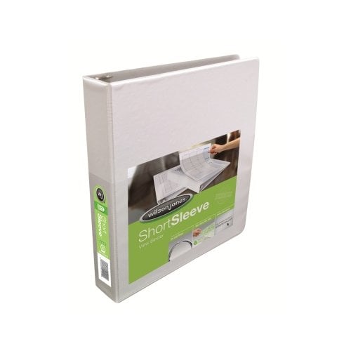 Wilson Jones 1-1/2" White Short Sleeve View Binders - 12pk