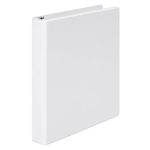 Wilson Jones 1-1/2" White Basic Opaque Round Ring Binders 12pk - W368-34NWPP