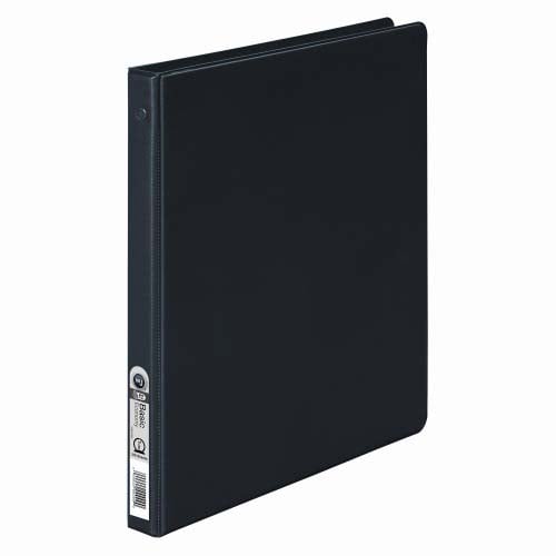 Wilson Jones 1/2" Black Basic Opaque Round Ring Binders 12pk - W368-13NBPP