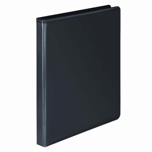 Wilson Jones 1/2" Black Premium Single-Touch Binders - 12pk
