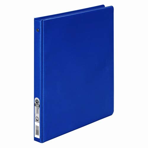 Wilson Jones 1/2" Blue Basic Opaque Round Ring Binders 12pk - W368-13NBLPP