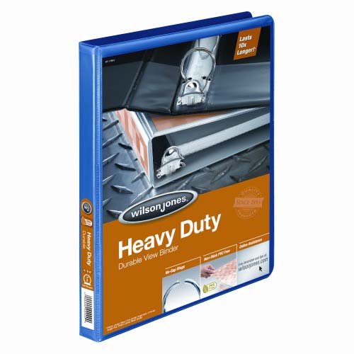 Wilson Jones 1/2" Blue Heavy-Duty Round Ring Binders 12pk - 363-13BLPP1
