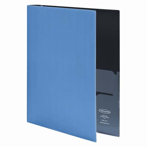 Wilson Jones 1/2" Premium Blue Opaque Metallic Poly Binders - 12pk