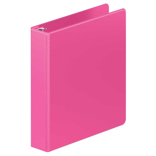 Wilson Jones 1.5" Bright Pink Heavy Duty Round Ring Binder - 12pk