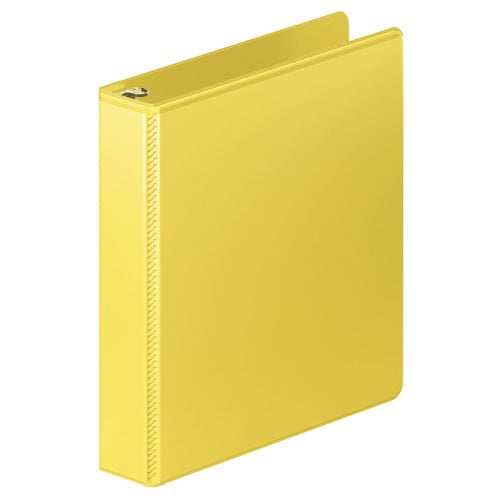 Wilson Jones 1.5" Yellow Heavy Duty Round Ring View Binder - 12pk