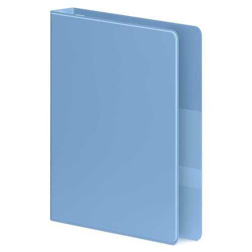 Wilson Jones 1" Baby Blue Ultra Duty D-Ring Binder - 12pk