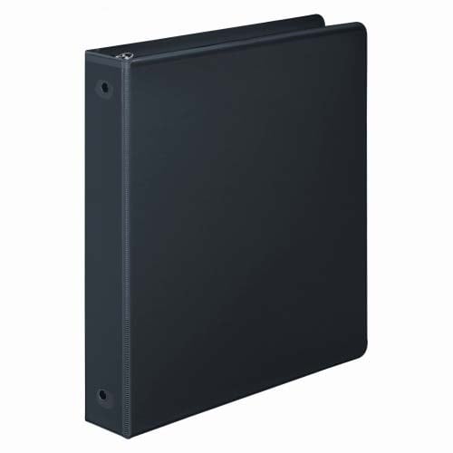 Wilson Jones 1" Black Basic Round Ring View Binders 12pk - W362-14BPP