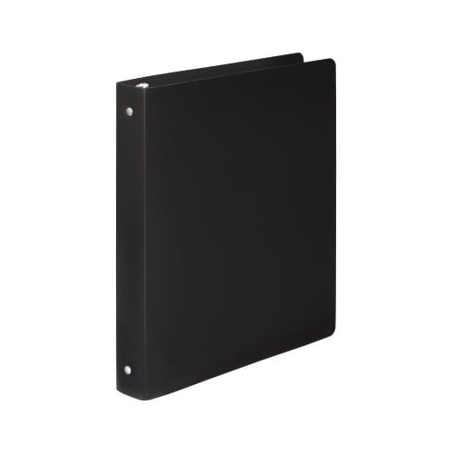 Wilson Jones 1" Black Flexible ACCOHIDE Ring Binders 8pk - A7039722F