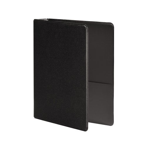 Wilson Jones 1" Black Half Size Basic Opaque Round Ring Binders 12pk - W79671F