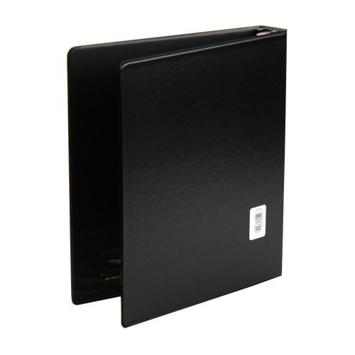 Wilson Jones 1" Black Heavy Duty Hanging Vinyl Binders - 12pk