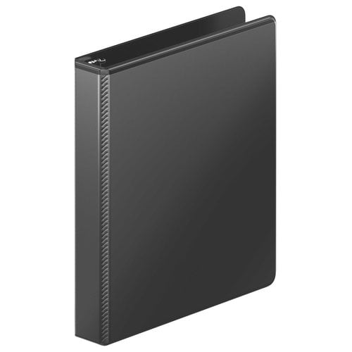 Wilson Jones 1" Black Heavy Duty Round Ring View Binder 12pk - W363-14BAPP1