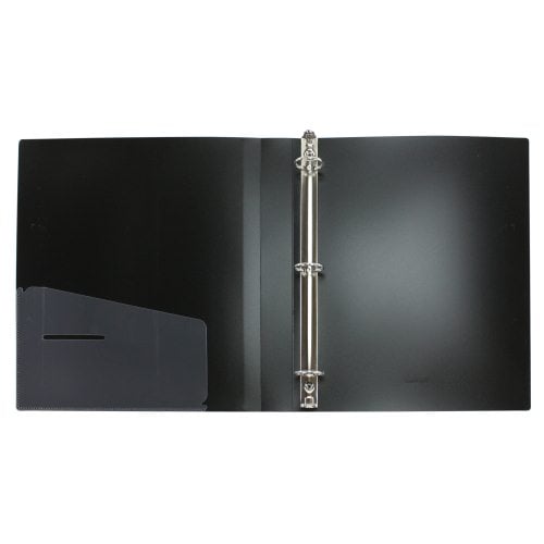 Wilson Jones 1" Black Non-Stick Flexible Binders 12pk - A7043341D