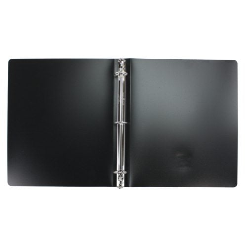 Wilson Jones 1" Black Semi-Rigid ACCOHIDE Ring Binder 1pk - A7039711A