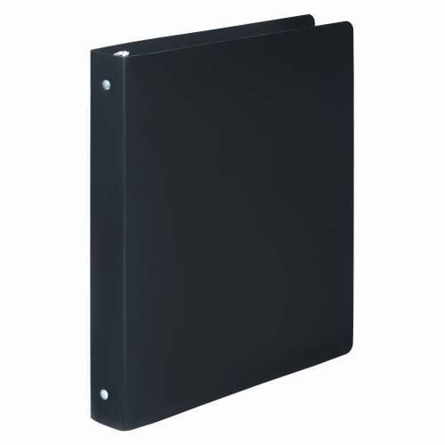 Wilson Jones 1" Black Semi-Rigid ACCOHIDE Ring Binder 1pk - A7039711A