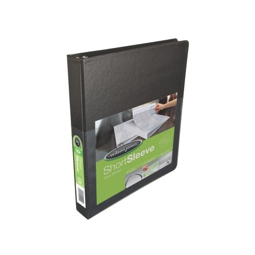 Wilson Jones 1" Black Short Sleeve View Binders 12pk - W369-14BPP