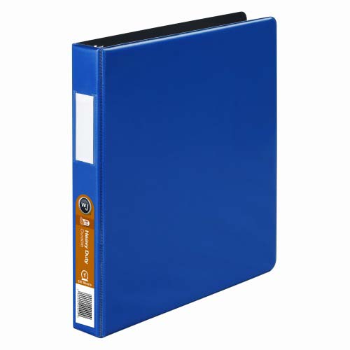 Wilson Jones 1" Blue Heavy Duty Opaque Round Binders - 12pk
